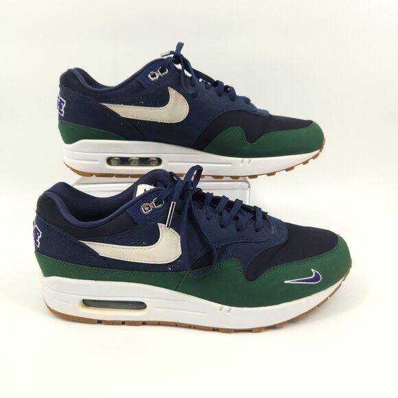 Nike Air Max 1 One 87 Shoes Women Size 10.5 Obsidian/Navy/Green DV3887-400 - Picture 1 of 9